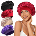4Pcs Silk Sleep Bonnet for Hair Protection | Satin Bonnet Set