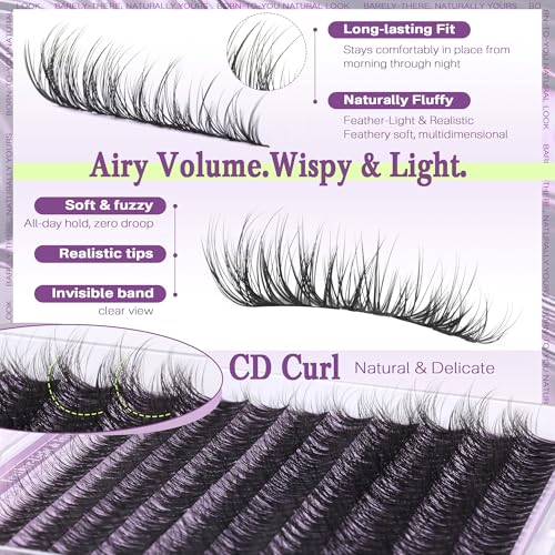 Wispy Lash Clusters Kit with Glue, Remover & Tweezers