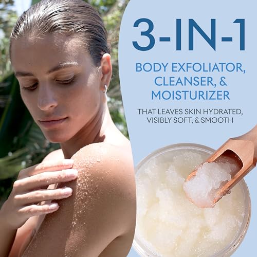 SEACRET Body Scrub - Salt & Oil Body Exfoliator with Dead Sea Minerals and Essential Oils, Ocean Mist Scent 14.1 FL.OZ.