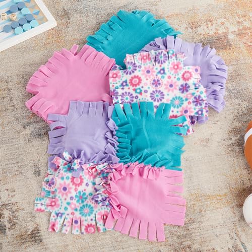 Melissa & Doug No-Sew Flower Fleece Quilt Craft Kit - 48 Squares