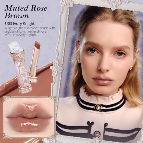 Flower Knows Knight Unicorn Glazed Lipstick U03 Ivory Knight