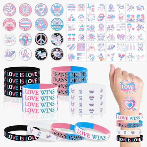 Transgender Pride Accessories Set - 80 Pc Bundle