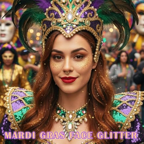 Gold Face Glitter Gel - 4 Styles for Festivals & Parties