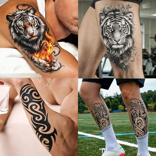 Temporary Tattoo Stickers - 23 Sheets Tribal & Animals