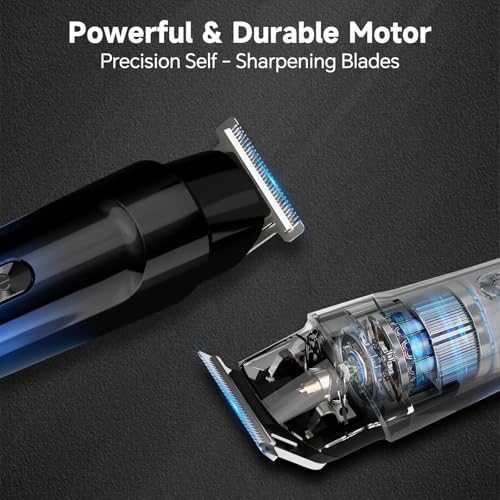 RUIBO 5-in-1 Cordless Beard Trimmer Kit, Waterproof Hair Clipper