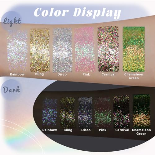 Chameleon Roll-On Body Glitter Gel - 1.7oz Sparkle
