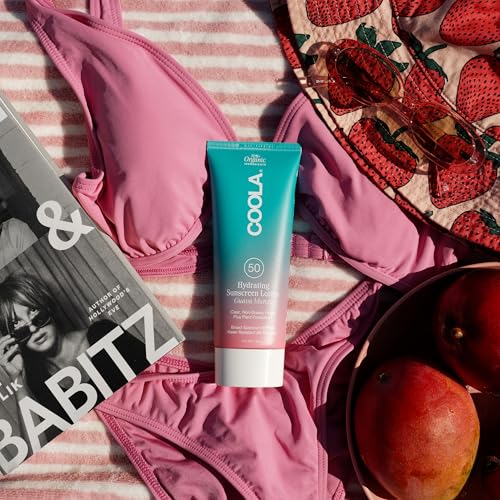 COOLA Organic Sunscreen SPF 50 Sunblock Body Lotion, Dermatologist Tested Skin Care for Daily Protection, Vegan and Gluten Free, Guava Mango, 5 Fl Oz