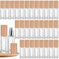 30 Pack 10ml Glass Spray Bottles with Wood Cap - Perfume Atomizer