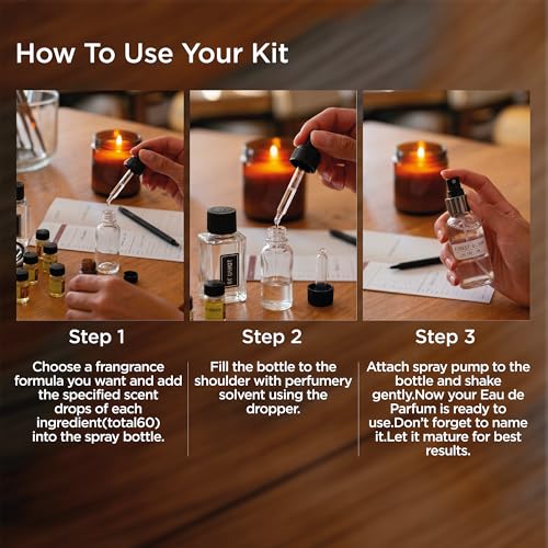 Aromaverse Couples Perfume Making Kit with 25+ Ingredients & 6 Bottles