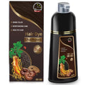Temgofeau Dark Brown 3-in-1 Herbal Hair Dye Shampoo for Gray Hair - Men & Women