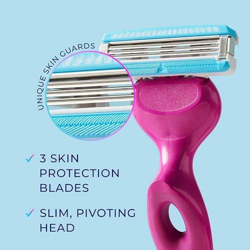 Schick Hydro Silk Ultimate Pubic Skin Protection, 4 Bikini Razor Refills | Bikini Line Razors for Women, Pubic Hair Razor Blades Refills Women, 4ct