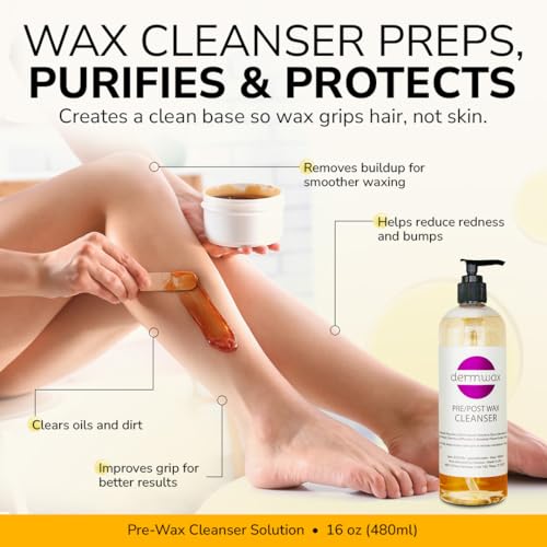 Pre and Post Wax Care Kit ? Complete Prep & Aftercare in One Set ? Cleanser Removes Oils & Residue ? Calendula Oil Calms & Nourishes Skin ? Gentle, Paraben-Free Formulas