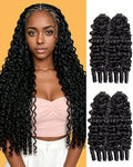 ISHOW Burmese Curly Crochet Hair 18 Inch Human Hair Pre-Looped