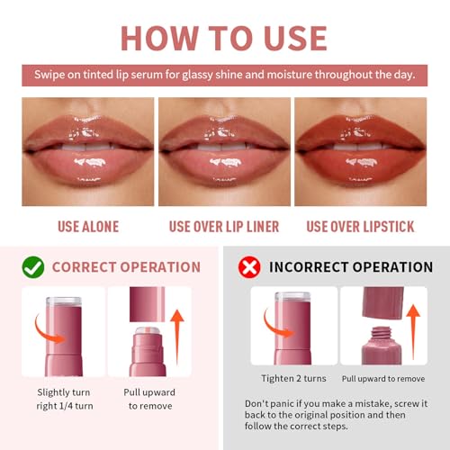 Tinted Lip Serum with Plumping Polypeptides - Hydrating Gloss