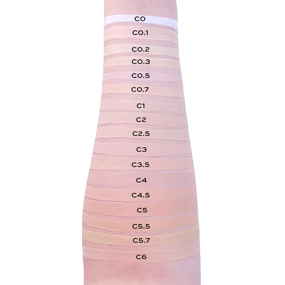 Makeup Revolution Conceal and Define Concealer, Full Coverage & Matte Finish, C5.5 for Fair/Light Skin Tones, Vegan & Cruelty-Free, 0.7 Fl Oz