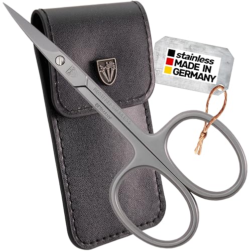 3 Swords Germany Stainless Steel Curved Cuticle Scissors with Case