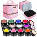 SAVILAND Nail Polish & 3D Gel Organizer Set - Holds 30 Bottles & 12 Nail Gels