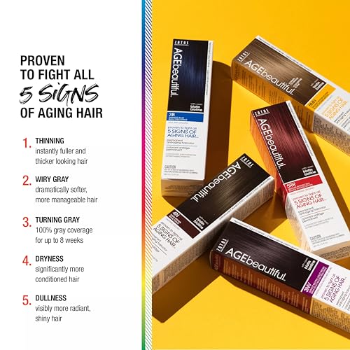 AGE beautiful Root Touch Up Hair Color Spray, Temporary Gray Coverage