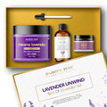 Majestic Pure Lavender Essential Oil & Body Scrub Set | 100% Pure & Natural Gift Set | Relaxing & Stress relief | pack of 3