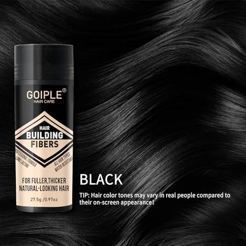 WOZUTUNT Hair Thickening Fibers & Spray Set for Men's Hair & Beard - Volume & Hairline Enhancer