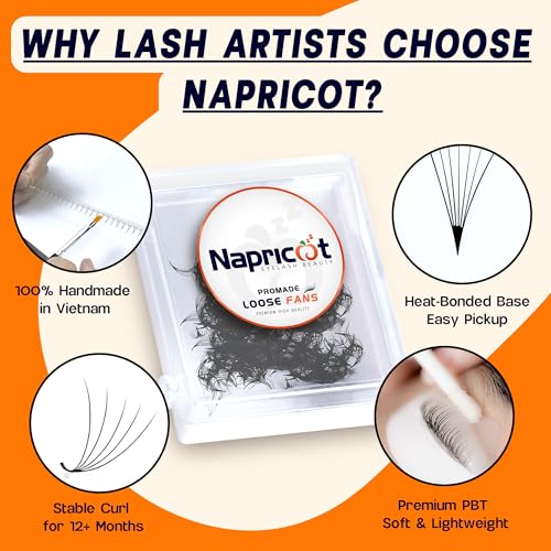 Napricot 500 Premade Lash Fans 11mm 5D Volume Extensions