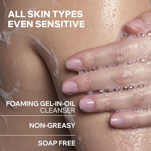 Uriage Cleansing Oil With Glycerin 25%, 2-In-1, Gently Cleanses & Moisturizes, Foaming Shower Oil For The Whole Family, Face & Body, Lovely Fragrance, Soap-Free, Physiological Ph, Sensitive Skin