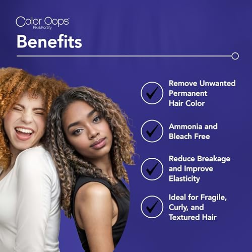 Color Oops Fix & Fortify Hair Color Remover Kit - Gentle, Ammonia-Free