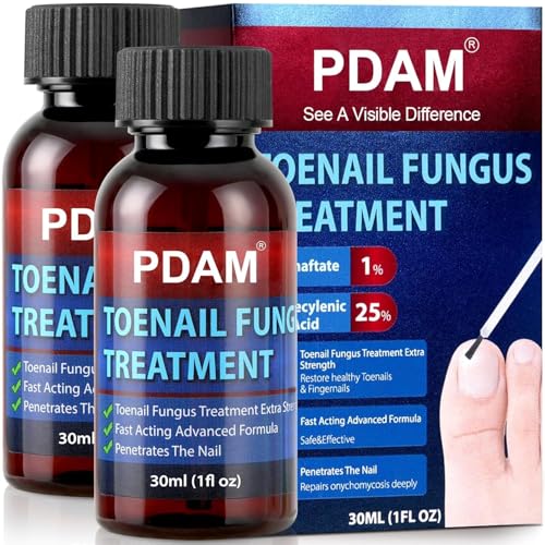 Toenail Care Solution with 25% Undecylenic Acid - 2 Pack