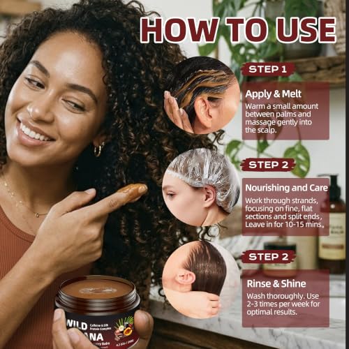 LOVAYON Batana Hair Mask with Silk Protein & Coffee Extract - 8.2 oz