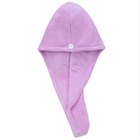 Microfiber Hair Drying Wrap Towel for Women Turban Fast Dry Purple