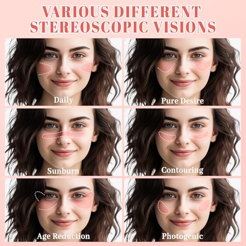10-Color Blush Palette | Buildable Powder Blush for All Skin Tones