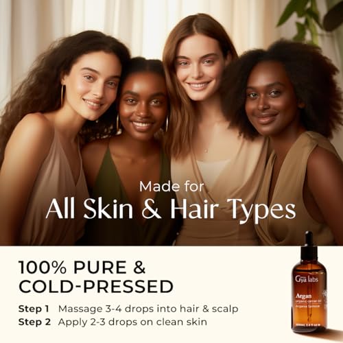Gya Labs Argan Hair Oil 3.4oz - Non-Greasy Leave-In Treatment