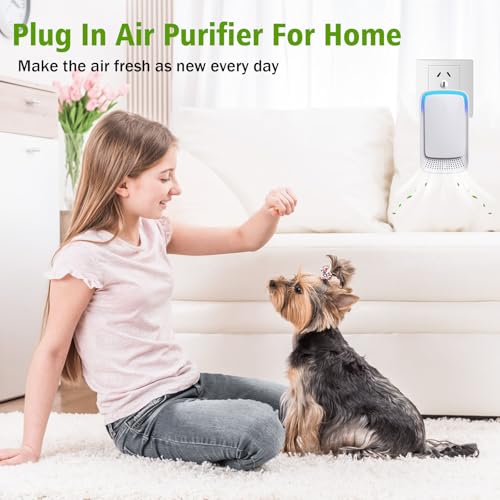 4-Pack Portable Air Ionizers - Quiet Negative Ion Purifiers