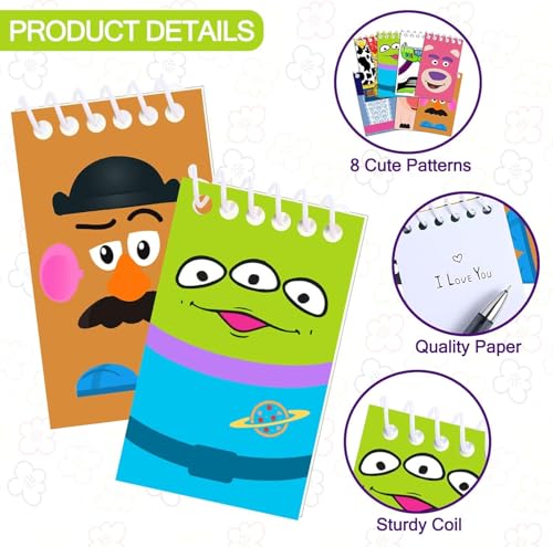 Toy Inspired Story Birthday Party Mini Notepads - 24 Pack