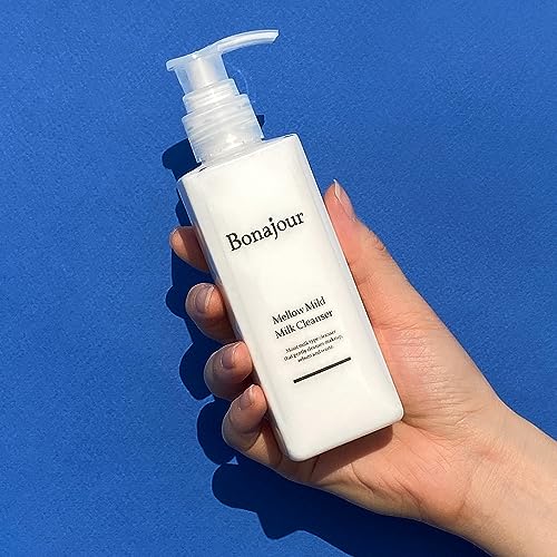 BONAJOUR] Mellow Mild Moisture Milk Cleanser - Vegan beauty Natural Face Wash For sensitive skin for Daily Face Washing 6.7 Fl. Oz