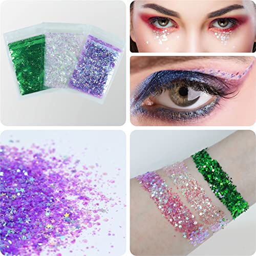 Face Gems Rhinestone Stickers Kit, 9 Sets Glitter & Body Jewels