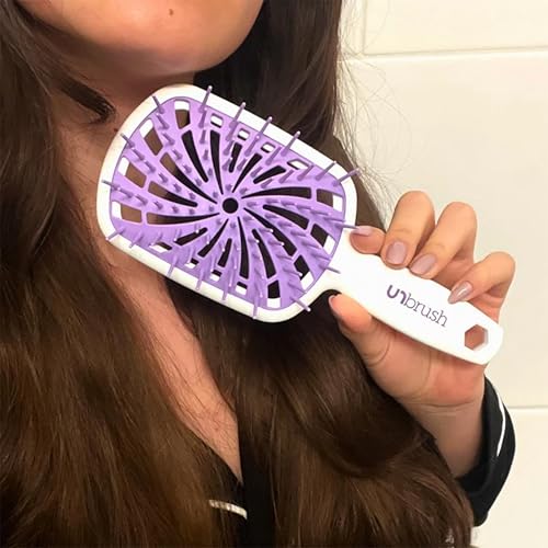 FHI Heat UNbrush Plus Vented Detangling Brush - Sugar Plum for Fine & Fragile Hair