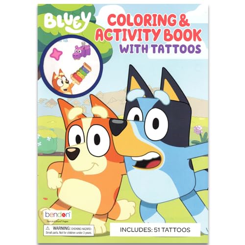 Bluey Temporary Tattoos Party Favors Set - 100+ Tattoos