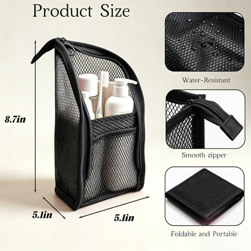 Portable Standing Toiletry Bag - Lightweight Travel Cosmetic Organizer