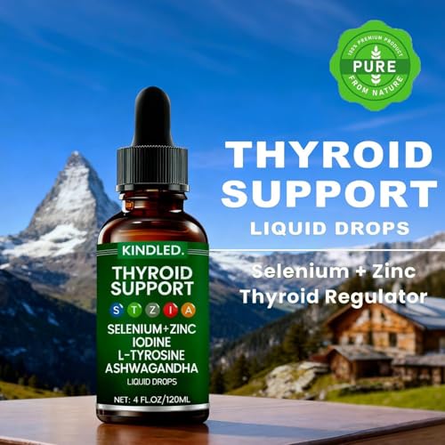 Thyroid Support Drops with Iodine, Zinc, Selenium & Ashwagandha - 4 FL.OZ
