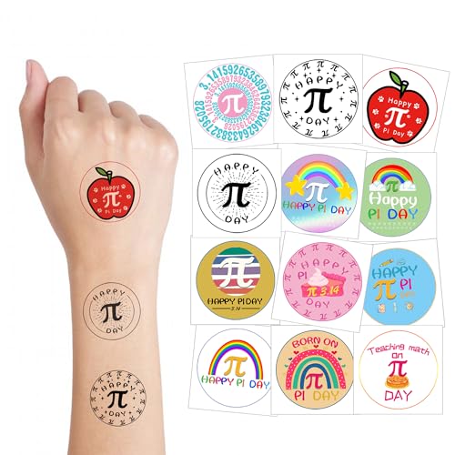 Pi Symbol Temporary Tattoos - Math Party Favors