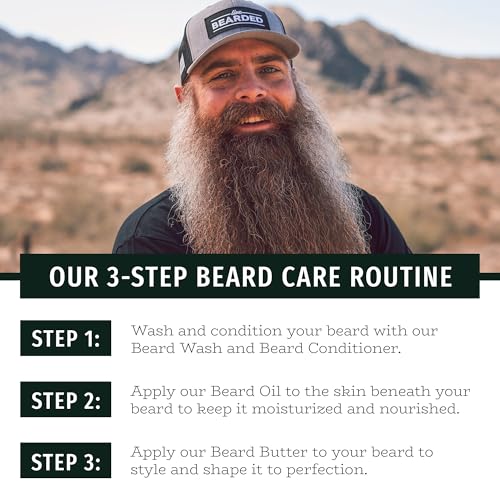 Live Bearded Beard Conditioner, 8 fl oz - Strengthens and Softens Facial Hair - Made in the USA - All-Natural Ingredients with Biotin, Caffeine | Executive Scent - Cedar, Vanilla
