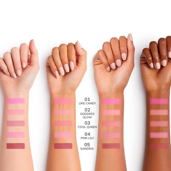 FARMASi Highlighter Powder Blush - Vegan, Long-Lasting Glow