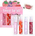 Kids Lip Gloss Set - 4 Fruity Flavors, Non-Toxic & Safe