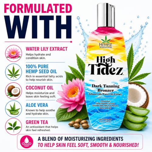 Hempz High Tidez Dark Tanning Bronzer 8.5oz