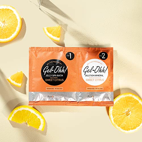 AvryBeauty Gel-Ohh Citrus Jelly Spa Pedicure Foot Soak (3 Pack) with Vitamin C