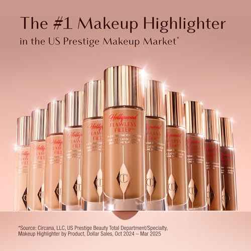 Charlotte Tilbury Hollywood Flawless?Filter - Multi?Use Makeup Primer, Complexion Booster & Illuminating Liquid Highlighter with Sheer Coverage - Smooths & Blurs Skin