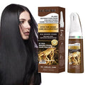 Black Semi-Permanent Hair Dye Comb Applicator Natural Plant Extracts No-Mix Ammonia-Free Grey Coverage
