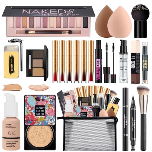 All-in-One Makeup Kit for Women - Full Size Travel Set