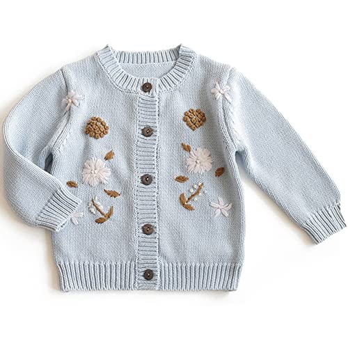 Simplee kids Baby Girl Thin Sweater Solid White Pink Cardigans for Toddler 0-3Years
